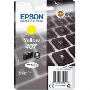 Tusz Epson do WF-4745DTWF Nr.407 | 1,9tys (C13T07U440) Yellow