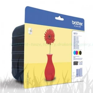 Tusz Brother Oryginał LC121VALBP (Multipack ) Color(CMYBk)