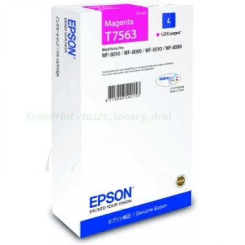 Tusz Epson Oryginał C13T756340 Magenta