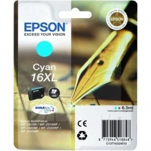 Tusz Epson Nr.16XL do WF-2010 | 6,5ml | 450str. (C13T16324010 / C13T16324020 C13T16324012) Cyan