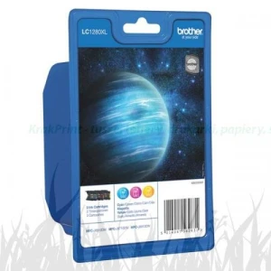 Zestaw trzech tuszy Brother do MFC-J5910/6710/6910 | 3 x 1200 st (LC-1280XLRBWBP) Color(CMY)