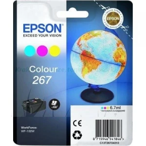 Tusz Epson Nr.T267 6.7ml do WF-100W | 200 str. (C13T26704010) CMY