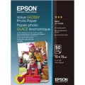 Epson Value Glossy Photo Paper, foto papier, połysk, biały, 10x15cm, 183 g/m2, 50 szt., C13S400038, atrament