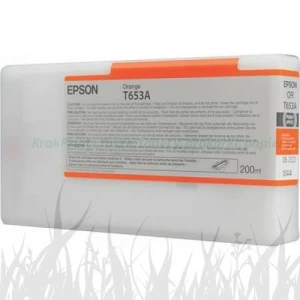 Tusz Epson Nr.T653A do Stylus Pro 4900 | 200ml (T653A00) (Pomarańczowy) Orange