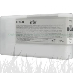 Tusz Epson Nr.T6537 do Stylus Pro 4900 | 200ml (C13T653700) LightBlack