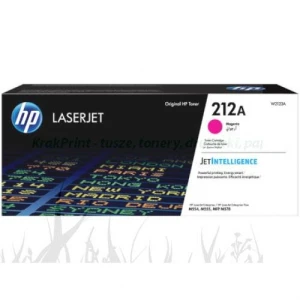 Toner Hewlett-Packard Nr.212A do CLJ M554dn | 4,5tys. (W2123A) Magenta