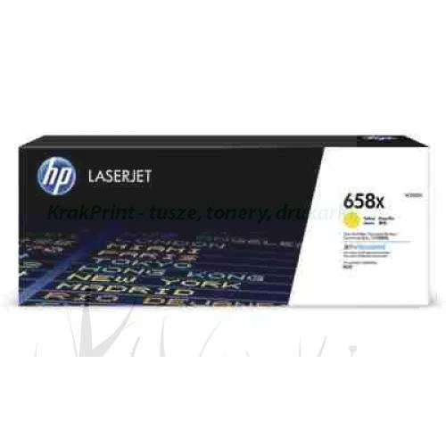 Toner Hewlett-Packard Nr.658X do M571 | 28 tys (W2002X) Yellow