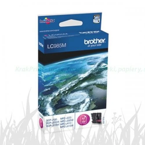 Tusz Brother do DCP-J125/J315W/515W | 250str. (LC-985M) Magenta