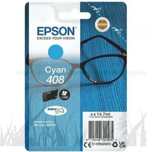 Tusz Epson Nr.408 do WF-C4810 | 1,1tys. (C13T09J24010) Cyan