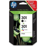 Tusz Hewlett-Packard Oryginał Nr.301 Bk+CMY (N9J72AE / J3M81AE) Color(CMYBk)