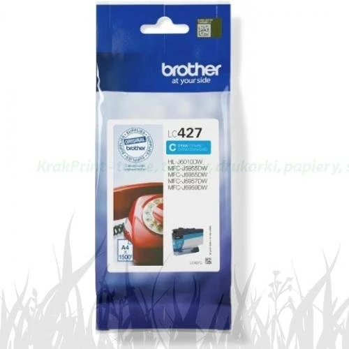 Tusz Brother do MFC-J5955DW | 1,5tys. (LC-427C) Cyan
