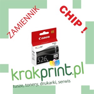Tusz Zamiennik z chipem do Canona CLI-526Bk CHIP (MPC526BK) Black