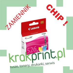 Tusz Zamiennik z chipem do Canona CLI-526M CHIP (MPC526M) Magenta