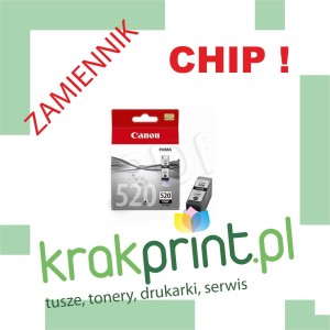 eMPe zamiennik tuszu PGI-520Bk do Canon IP4700 (MPPGI520Bk) Black CHIP