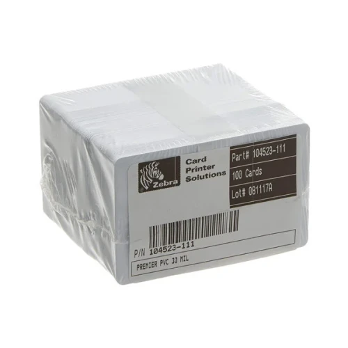 Karty plastikowe Zebra Premier Card (grubość 0,76 mm) 104523-111