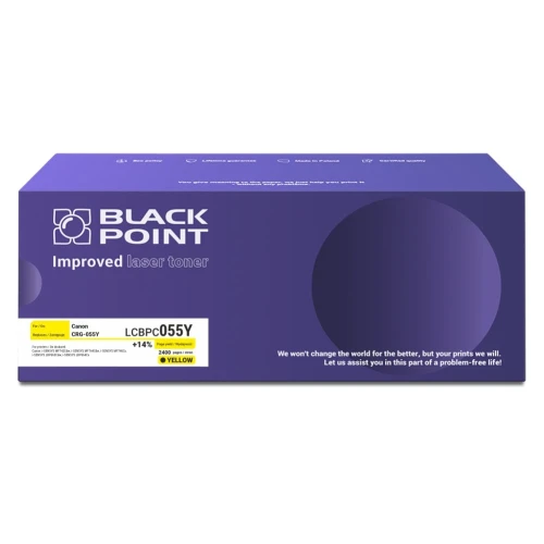 Toner Zamiennik Black Point do Canon i-SENSYS MF744Cdw | CRG-055Y | 2,4k (3013C002 / LCBPC055Y / BLC055YBW) Yellow