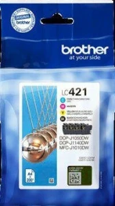 Zestaw tuszy CMY do Brother DCP-J1050DW / DCP-J1140DW | 200str. (LC-421VAL) Color(CMY)