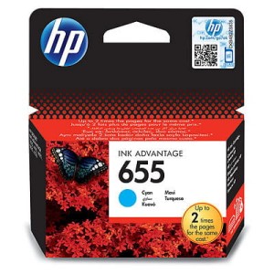 Tusz Nr.655 HP Ink Advantage 3525, 5525 | 600str. (CZ110AE) Cyan