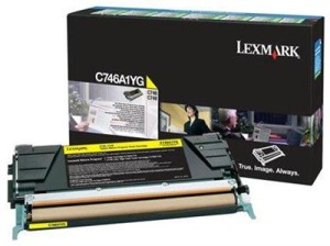 Kaseta z tonerem Lexmark do C-746/748 | 7 000 str. (C746A1YG/C746H1YG/C746A3YG) Yellow