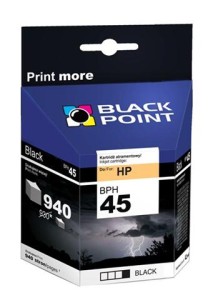 Tusz Zamiennik BlackPoint do  HP Nr.45 do Deskjet 980/1120... | 930str. (51645AE / BPH45) Black