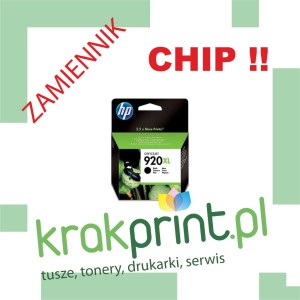 Tusz Zamiennik z chipem 100% nowy do HP CD975AE (MPHP920XL) Black