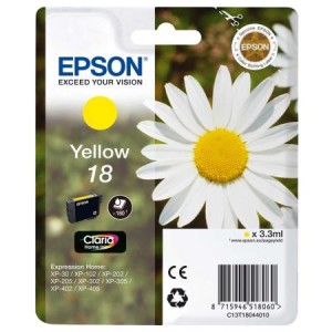 Tusz Epson Oryginał T1804 (C13T18044010) Yellow