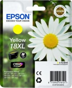 Tusz Epson Oryginał T01814 (C13T18144010 C13T18144012) Yellow