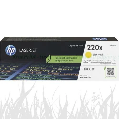 Toner Nr.220X do Color LaserJet Pro MFP 4302DW, 4302FDN... | 5,5tys.(W2202X) Yellow