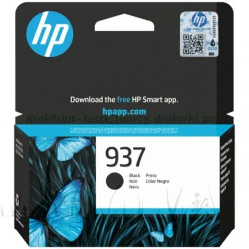 Tusz HP Nr.937 do OfficeJet Pro 9110b | 1250 str. (4S6W5NE) Black