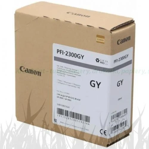 Tusz Canon PFI-2300GY do imagePROGRAF GP-2000, GP-4000 | 330ml (5281C001AA) Grey