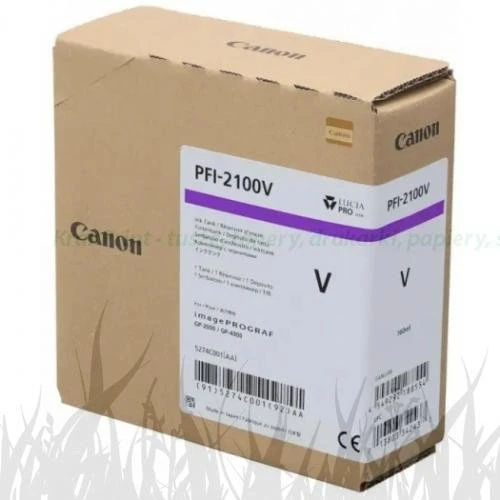 Tusz Canon PFI-2100V do imagePROGRAF GP-2000, GP-4000 | 160ml (CF5274C001AA) Violet