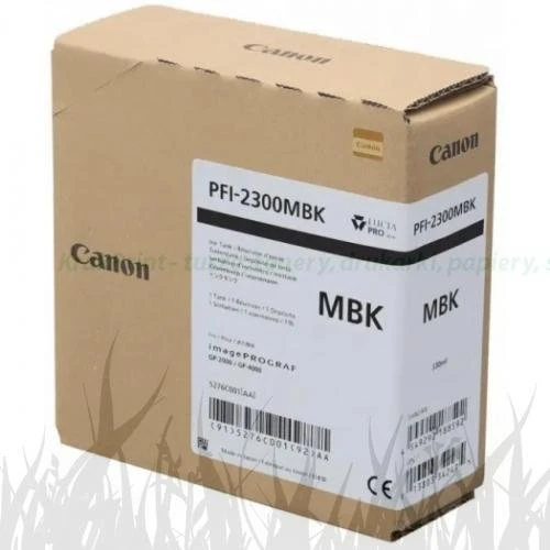 Tusz Canon PFI-2300MBK do imagePROGRAF GP-2000, GP-4000 | 330ml (5276C001AA) MatteBlack