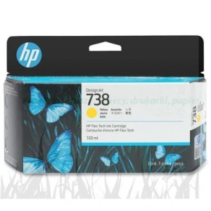 Tusz HP Nr.738 do DesignJet T850 | 130ml (498N7A) Yellow