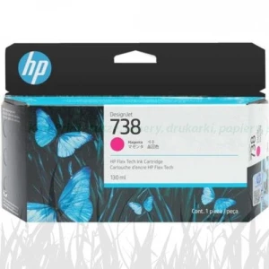 Tusz HP Nr.738 do DesignJet T850 | 130ml (498N6A) Magenta