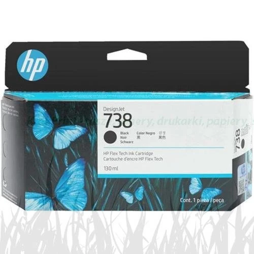 Tusz HP Nr.738 do DesignJet T850 | 130ml (498N4A) Black