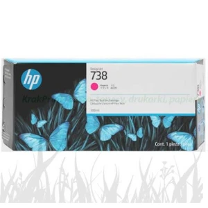 Tusz HP Nr.738 do DesignJet T850 | 300ml (676M7A) Magenta
