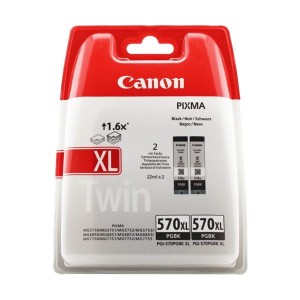 Tusz Canon PGI-570PGBKXL do Pixma MG-5750/6850/7750 | 2x22ml (0318C001) Black DWUPAK