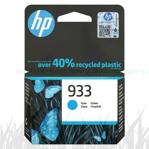 Tusz HP Nr.933 do Officejet 6100, 6600 | 330str. (CN058AE) Cyan
