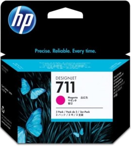 Tusz HP Nr.711 3-pack 29-ml Ink Cartridges  (CZ135A) Magenta