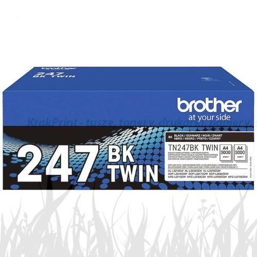 Toner dwupak Brother do DCP-L3500 | 2x3000str. (TN-247BK) Black