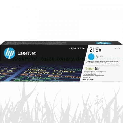 Toner HP Nr.219X do HP 3302fdwg , 3202dw... | 2,5tys. (W2191X) Cyan