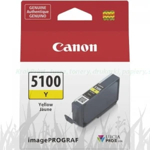 Tusz Canon PFI-5100Y  do imagePROGRAF PRO-310 | 14,4ml (6955C002 / 6955C001) Yellow