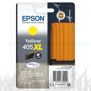 Zestaw 4 tuszy Epson Nr.405XL do WorkForce Pro WF-3820DWF, 4820DWF... | 63ml (C13T05H44010) Yellow