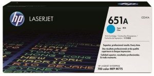 Toner HP 651A do HP LaserJet E 700 color M775 (CE341A/AC) | 16 000 str. Cyan