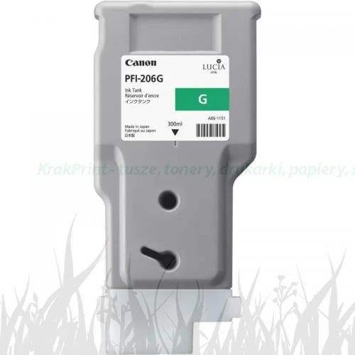 Tusz PFI-206G do Canon IPF6450... | 300ml (5310B001AA) Green (Zielony)
