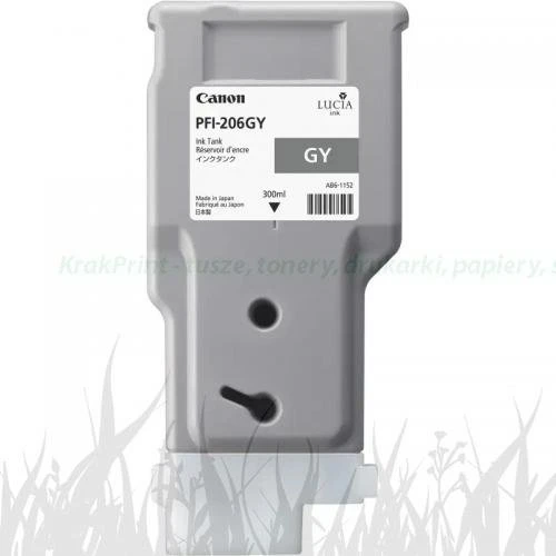 Tusz PFI-206GY do Canon IPF6450... | 300ml (5312B001AA) Grey (Szary)