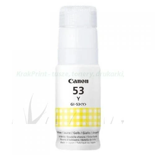 Tusz Canon GI-53Y do Pixma G550 / G650 | 8tys. (4690C001) Yellow