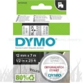 Dymo Taśma D1 standardowa Czarny nadruk na przezroczystym tle | 12mm x 7m (S0720500)