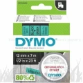 Dymo Taśma D1 standardowa Czarny nadruk na zielonym tle | 12mm x 7m (S0720590)