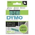 Dymo Taśma D1 standardowa Czarny nadruk na zielonym tle | 12mm x 7m (S0720590)